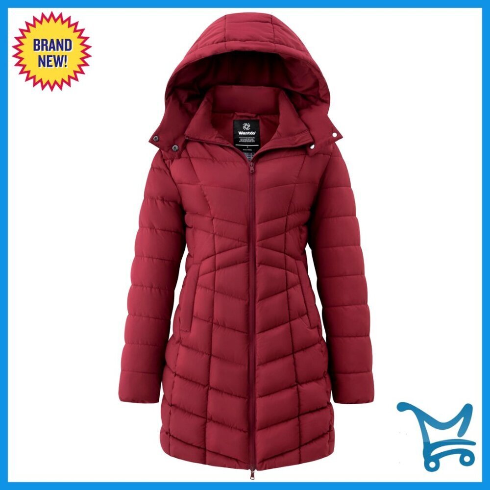 Long Puffer Jacket Quilted Winter Coat Warm Padded Oversized Chic Minimal